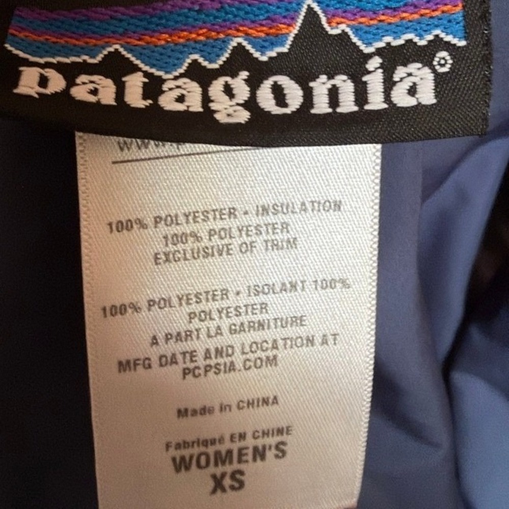 Patagonia Women's Lidia Gold Quilted Puffer Vest XS - Picture 7 of 7